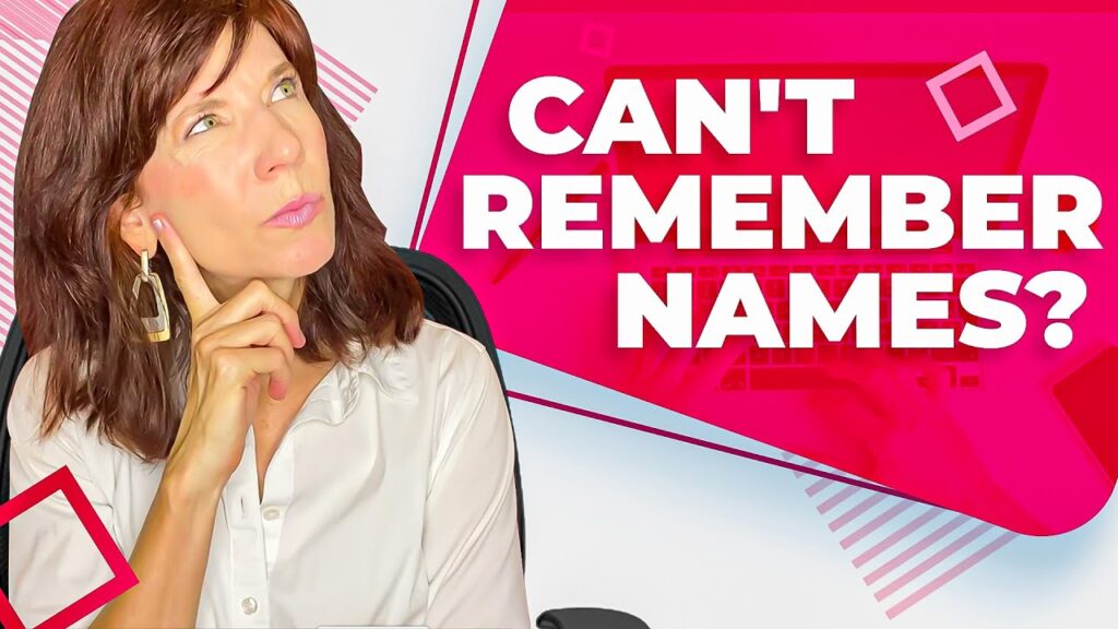 Antoinette Griffin with text Can't Remember Names