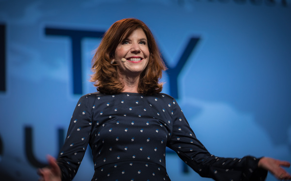annette in a speaking engagement