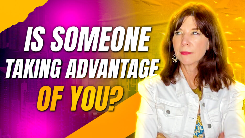 Is someone taking advantage of you? reads the text next to a picture of Antoinette Griffin