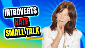 antoinette griffin wtih text introverts hate small talk